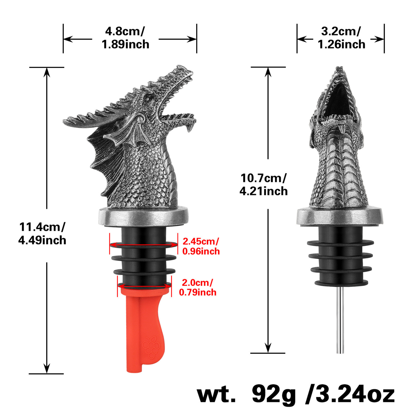 Dragon Head Wine Stopper & Smooth-Pour Faucet