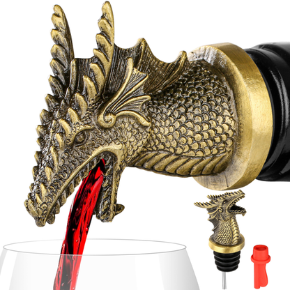 Dragon Head Wine Stopper & Smooth-Pour Faucet